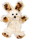 Kong Softies fuzzy bunny assorti