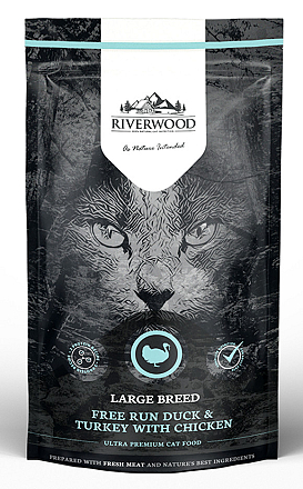 Riverwood kattenvoer Large Breed Duck & Turkey 300 gr