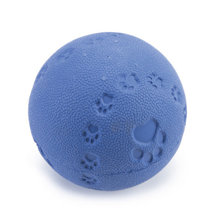 Beeztees speelbal met pieper blauw