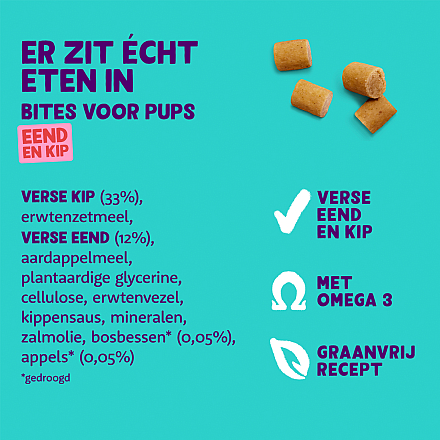 Edgard & Cooper Bite Puppy Duck Small <br>120 gr