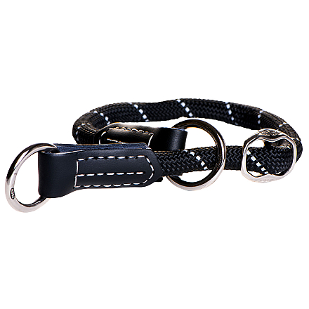 Rogz Sliphalsband Rope Zwart