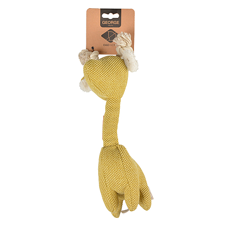 D&D Hondenspeelgoed George Chenille Geel S