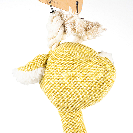 D&D Hondenspeelgoed George Chenille Geel S