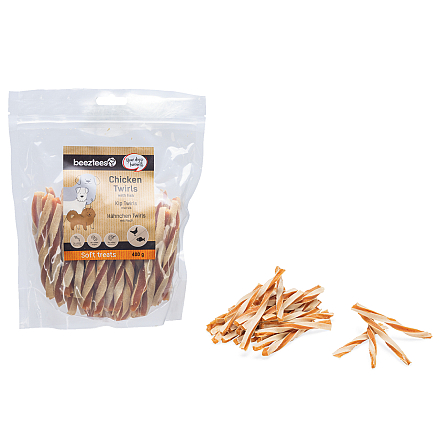 Beeztees Kip Twirls met Vis 400 gr
