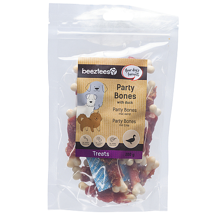 Beeztees Party Bones met Eend 200 gr