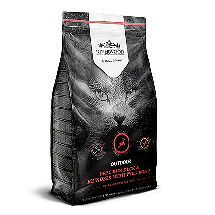 Riverwood kattenvoer Outdoor Duck & Reindeer 2 kg