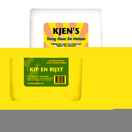 Kjen's hondenvoer kip & rijst 15 kg